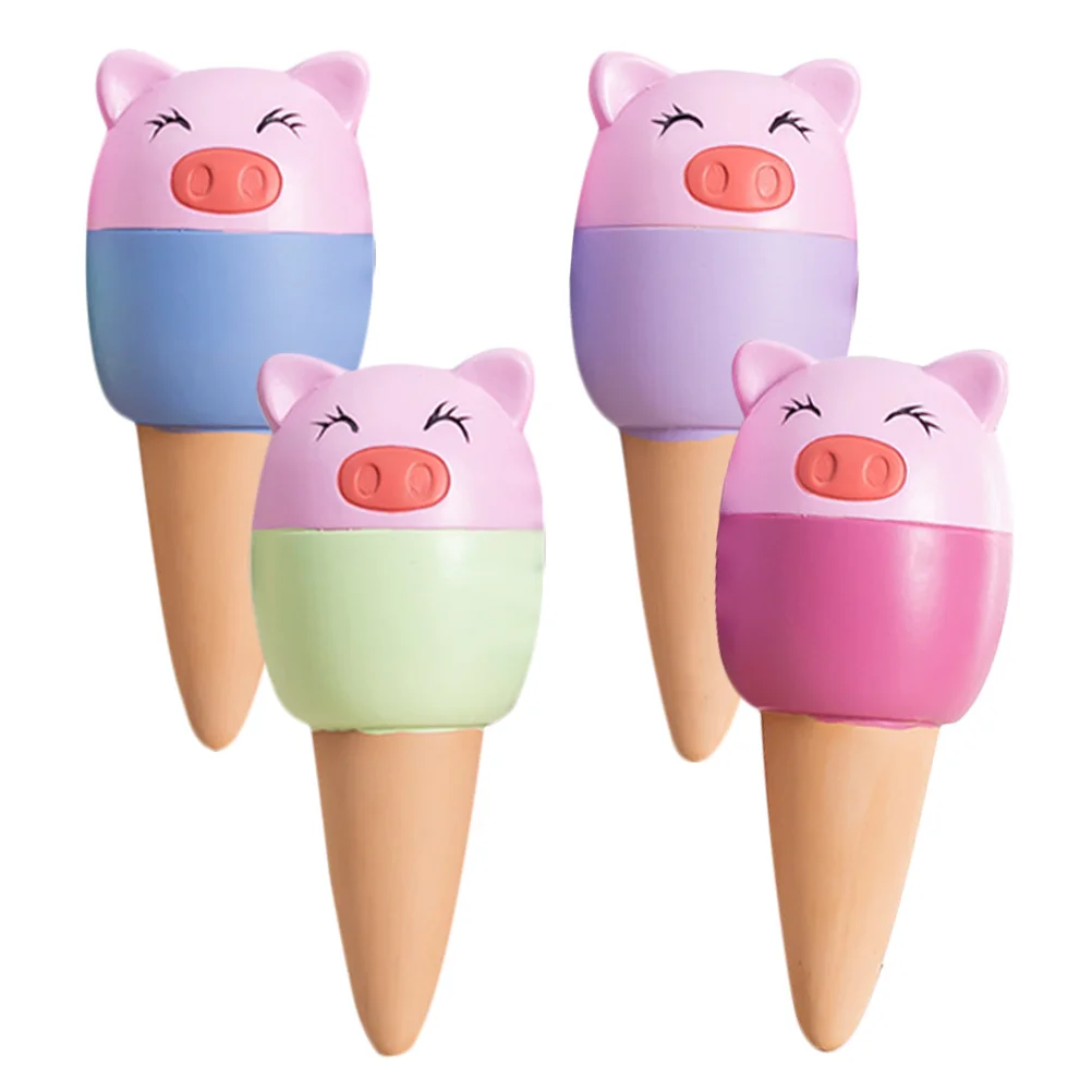 

4Pcs Self Watering Stakes Terracotta Automatic Plant Waterer Drip Irrigation Devices Efficient Water Globes for Plants