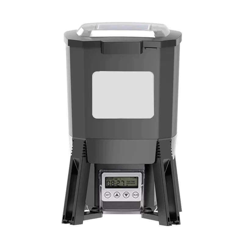 Adjustable Solar Automatic Aquarium Feeder Timer Fish Pond Digital Food Dispenser Koi Pond Intelligent Timing Feeding