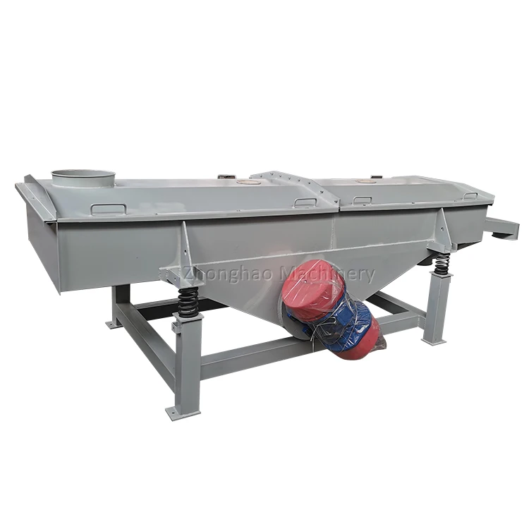 Linear Vibrating Sieve Machine with Motor for Food Processing and Charcoal