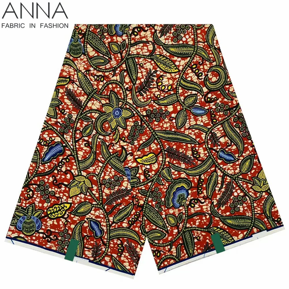 Veritable Wax Ankara Block Prints Batik Fabric African Wax Fabric Nigerian Dutch Hollandais Pagne 100% Cotton For Sewing VL-780