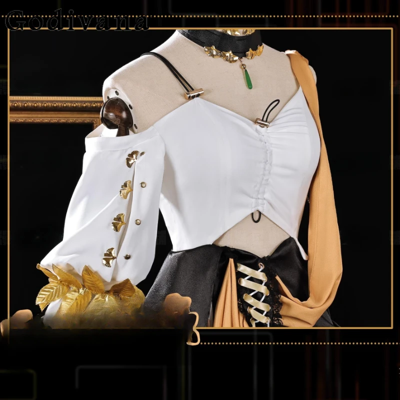 Abito uniforme adorabile alla moda Set completo Abbigliamento da gioco di ruolo per feste di Halloween da donna Abiti da donna con oggetti di scena anime