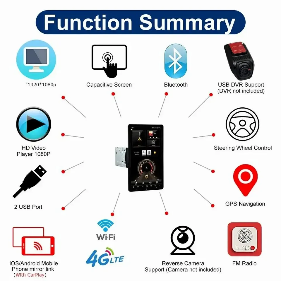 Autoradio universel Android, DSP Carplay, 2 Go/32 Go, lecteur multimédia, stéréo, DVD, pour voiture