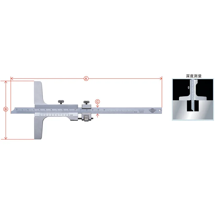 KANON Nakamura depth caliper with trimmer SDM15/20/30/45