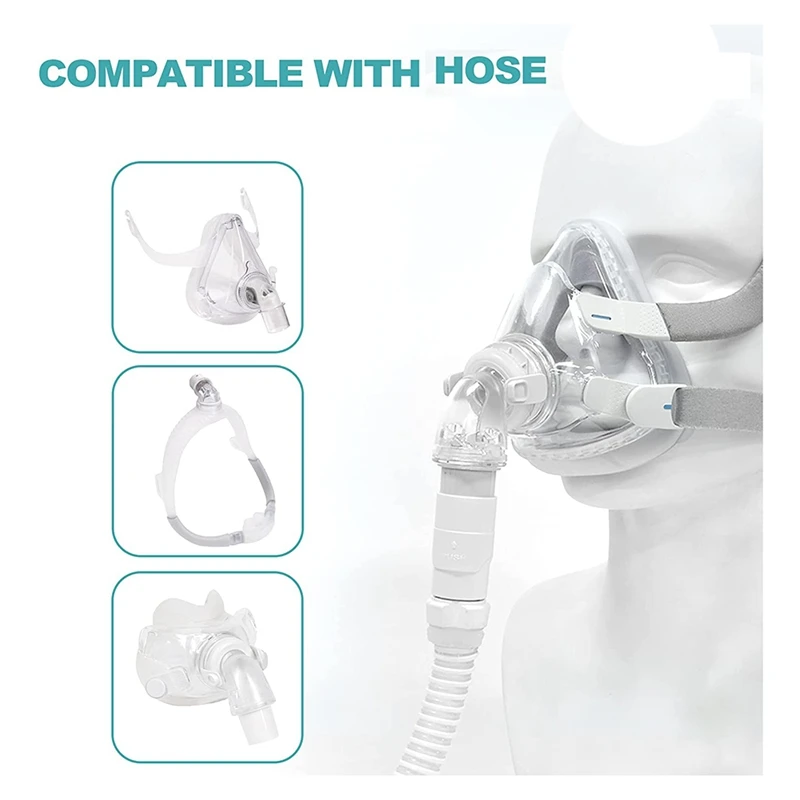 2 PCS Hose Connector Connect Airmini Hose To Any 22 Mm Nasal Mask Or Full Face Mask Model Plastic For Airmini Pro Hose Connector