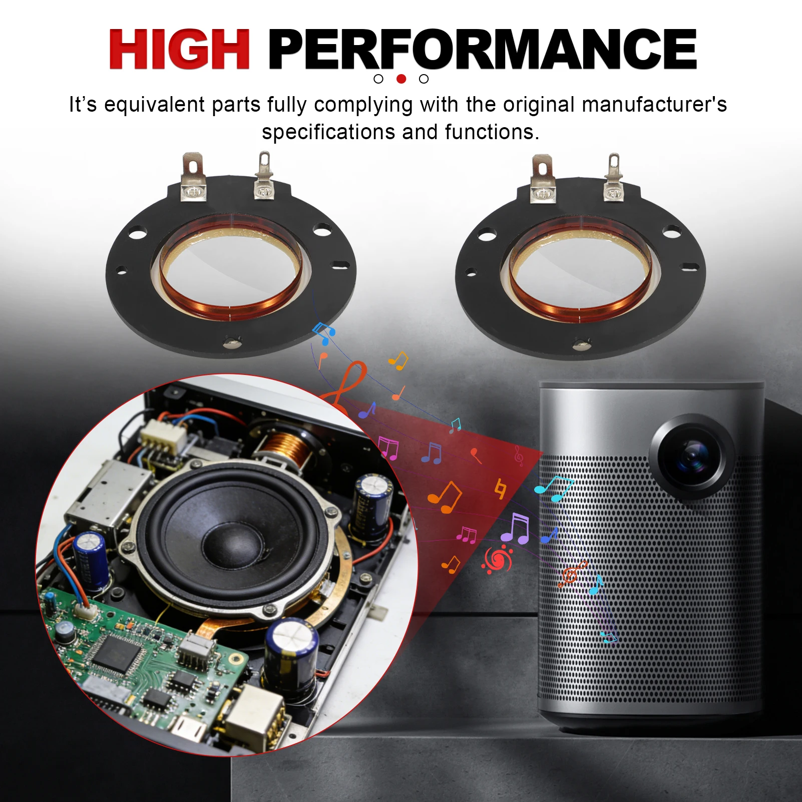 

1/2 PCS Car Alto Professional Diaphragm For Neo Driver HG00640 TS308 TS-310/315