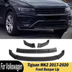 폭스바겐 티구안 MK2 2017 2018 2019 2020 자동차 앞 범퍼 립 디퓨저 스플리터 바디 키트