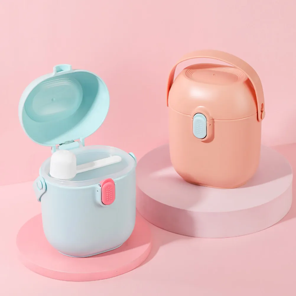 

Набор из 2 контейнеров для детской смеси: герметичные, прочные, из ПП и ТПЭ, портативные, с ложкой, легко переносить, для кормления младенцев