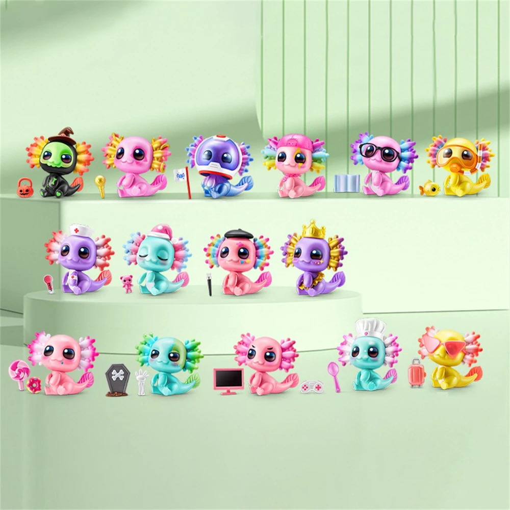 ZURU 5 Surprise Egg A-Lot-A Axolotls Series Surprise Themed Axolotls مع 5 ملحقات فريدة من نوعها ألعاب تخيلية ممتعة للأطفال #4