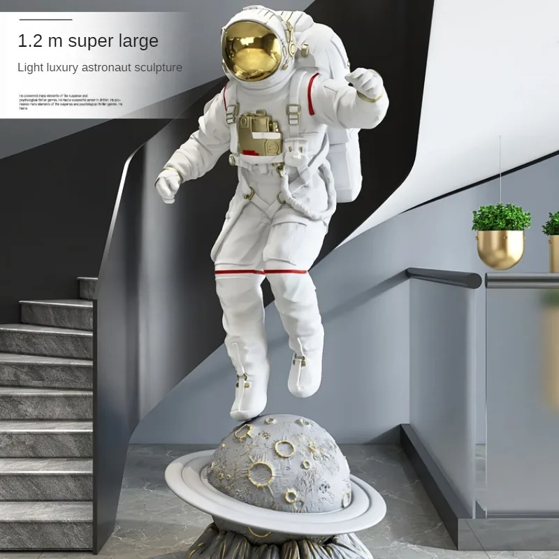 Nordic Style Astronaut Sculptures and Figurines, Luxury Home Large Interior Decoration, Living Room Accessories