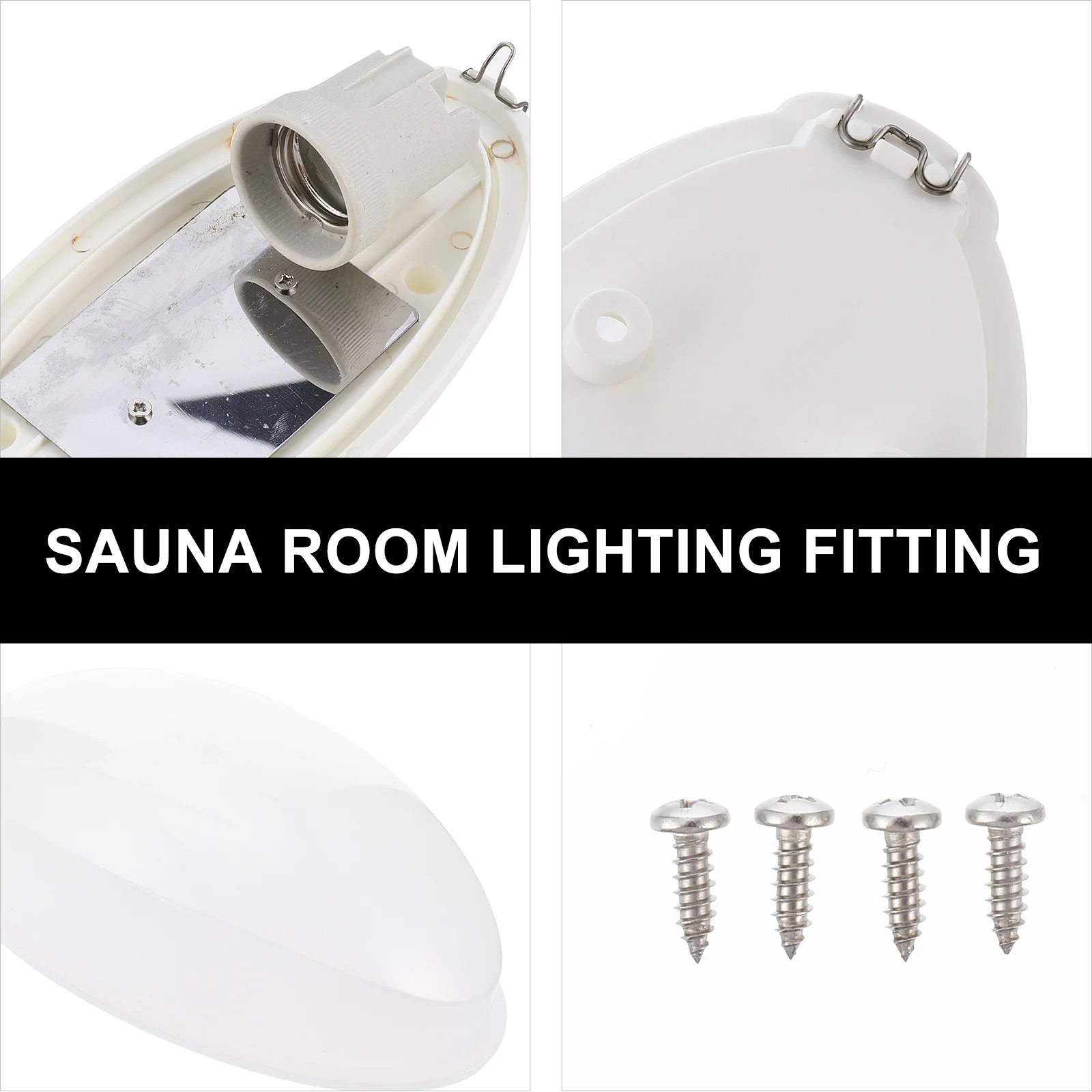 Light Fixture Ceiling Sauna Explosion-proof Lights Lighting Round Anti-Fog Room Lamp