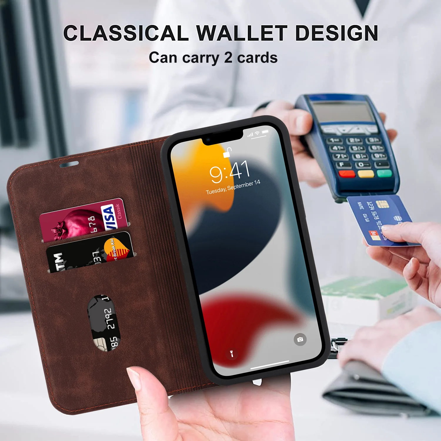 For Magsafe Wallet Leather Fli - Leather Folio Wallet Case review and price