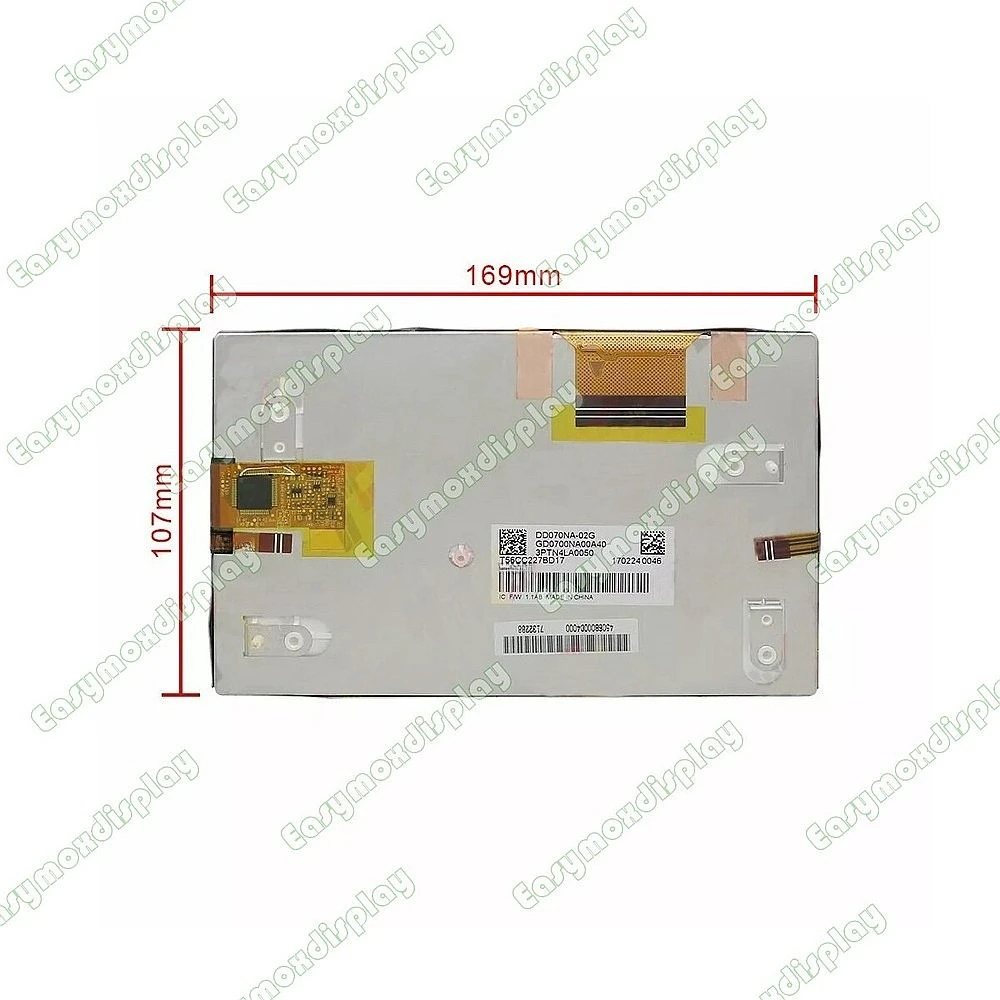 7.0 Inch LCD Touch Screen Display DD070NA-02G for Renault Rlink1 Trafic 3 Kangoo Tomtom GPS Navigation