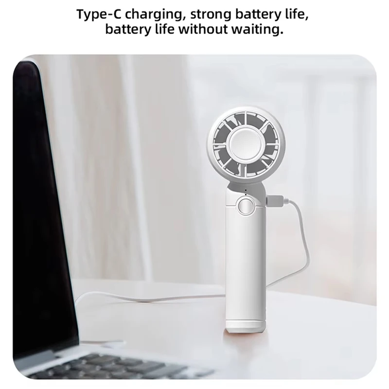 Xiaomi High Speed Fan Endurance Handheld Infinitely Variable Speed Small Fan Usb Turbo Handheld Mini Fan With 3 Gears Outdoors