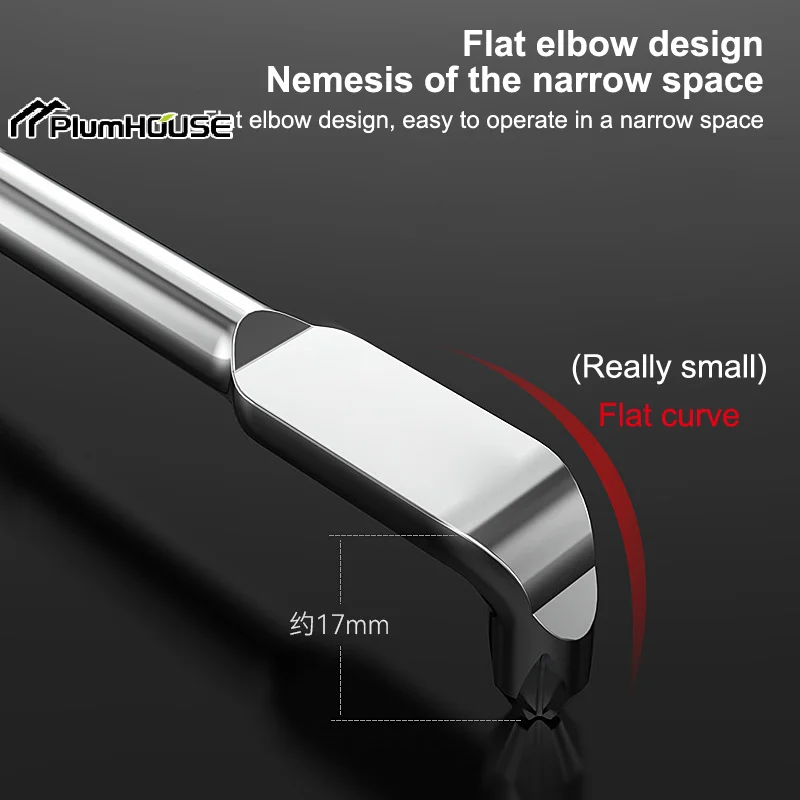 Crosshead Mini Screwdriver, Robust Double Head, High Torque L/S Shape