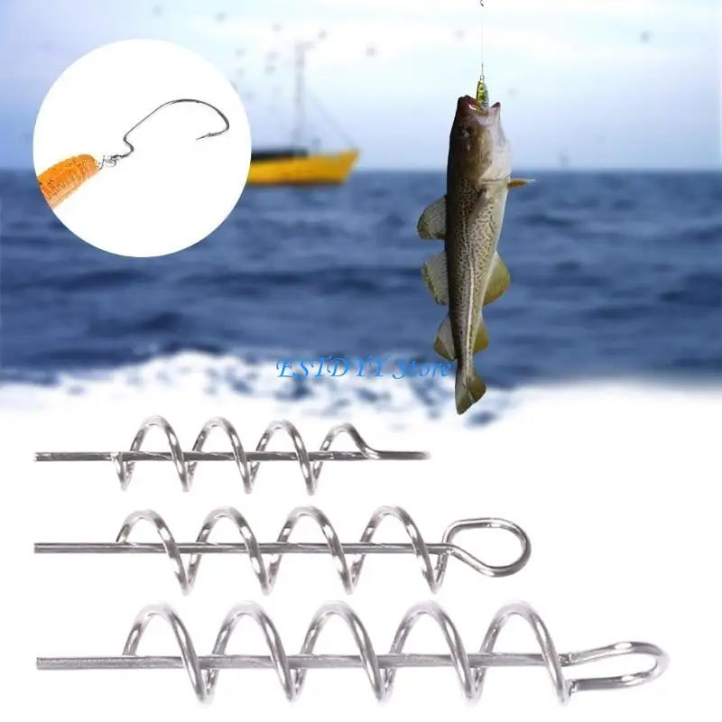 

G6DE 50Pcs Fish Hook Spring Baits Feeder Lures Trap Accessories Fishbait Feeder Set