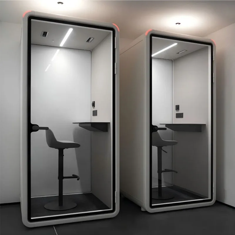 Outdoors Soundproof Office Pod Phone Booth Silent Cabin For Company Common Area Noise Free Working Station Office Meeting Room