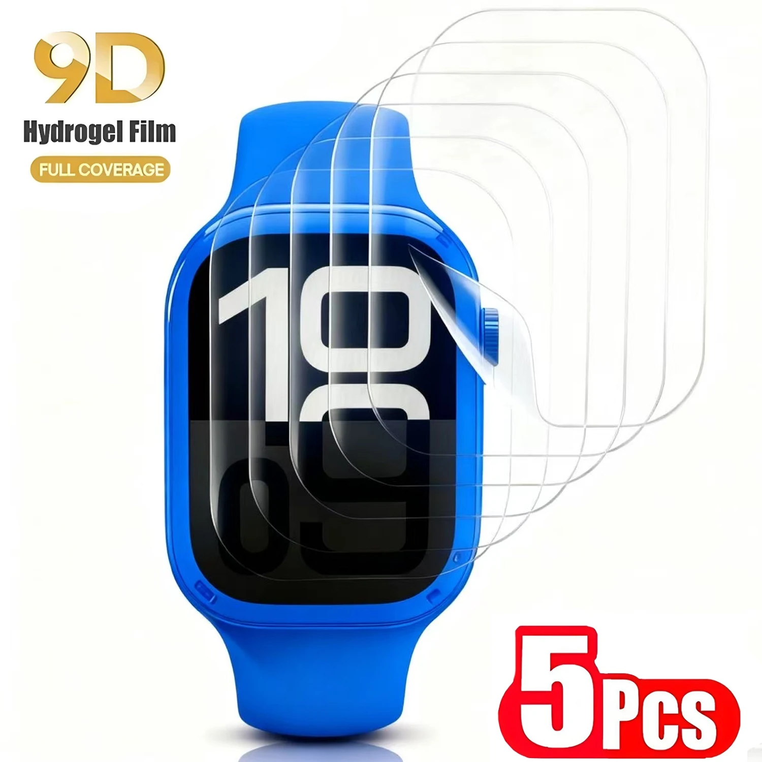 5 قطعة هيدروجيل فيلم ل أبل ساعة 10 7 8 9 5 6 SE 46 مللي متر 40 مللي متر 44 مللي متر 38 مللي متر حامي الشاشة أبل ساعة الترا 2 49 مللي متر 41 مللي متر 45 مللي متر 42 مللي متر #1