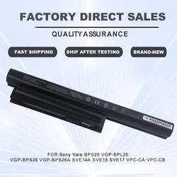 Batería BPS26 para ordenador portátil, para Sony Vaio VGP-BPL26, VGP-BPS26, VGP-BPS26A, SVE14A, SVE15, SVE17, VPC-CA, VPC-CB, VPC-EG