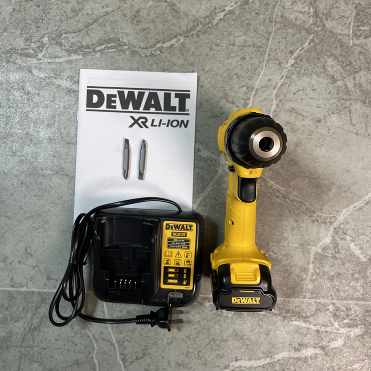 Imagem -04 - Dewalt-furadeira Elétrica de Lítio para Casa Velocidade Variável Broca Manual Recarregável Potência Multifuncional Dcd701 10.8v 12v 24n.m