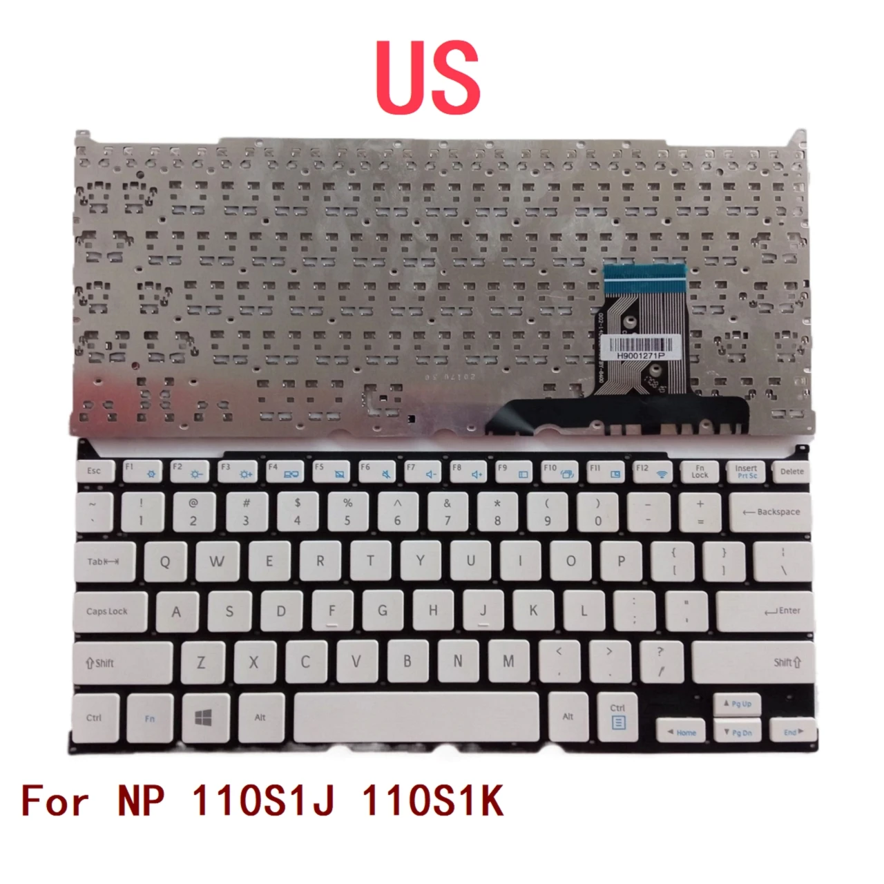 New US Laptop Keyboard For Samsung NP 110S1J 110S1K Notebook PC Replacement