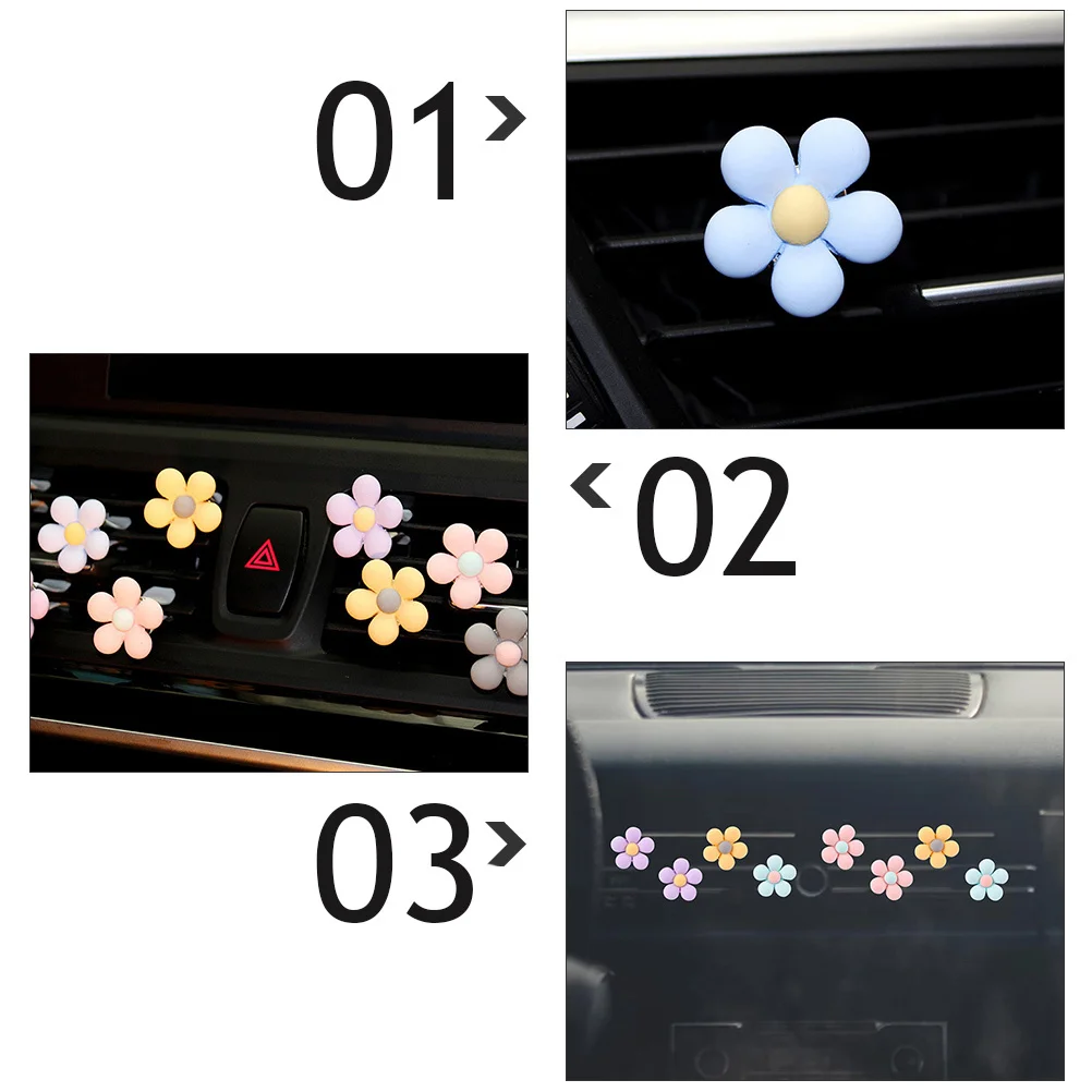 

6Pcs Vent Clips Attractive Car Outlet Ornament Good Gift for Car Air Outlet Clips Auto Lovely Decor