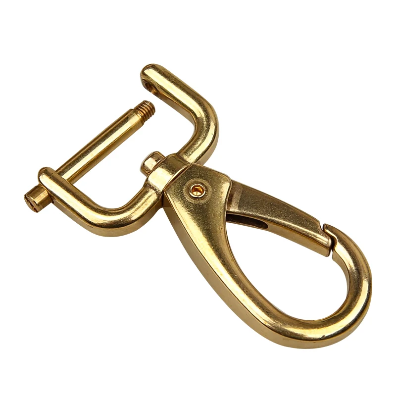 

1-5Pcs Solid Brass Carabiner Clips Meetee 15-40mm Detachable Swivel Lobster Buckle Snap Hook for Bags Dog Collar Hanger Clasp