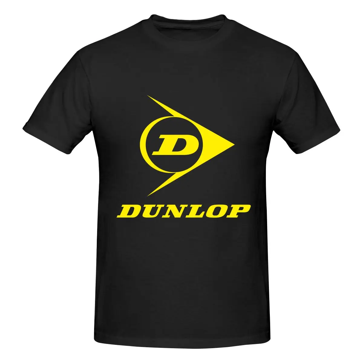 Футболка DUNLOP мужская с круглым вырезом, модная тенниска из хлопка с короткими рукавами, лето