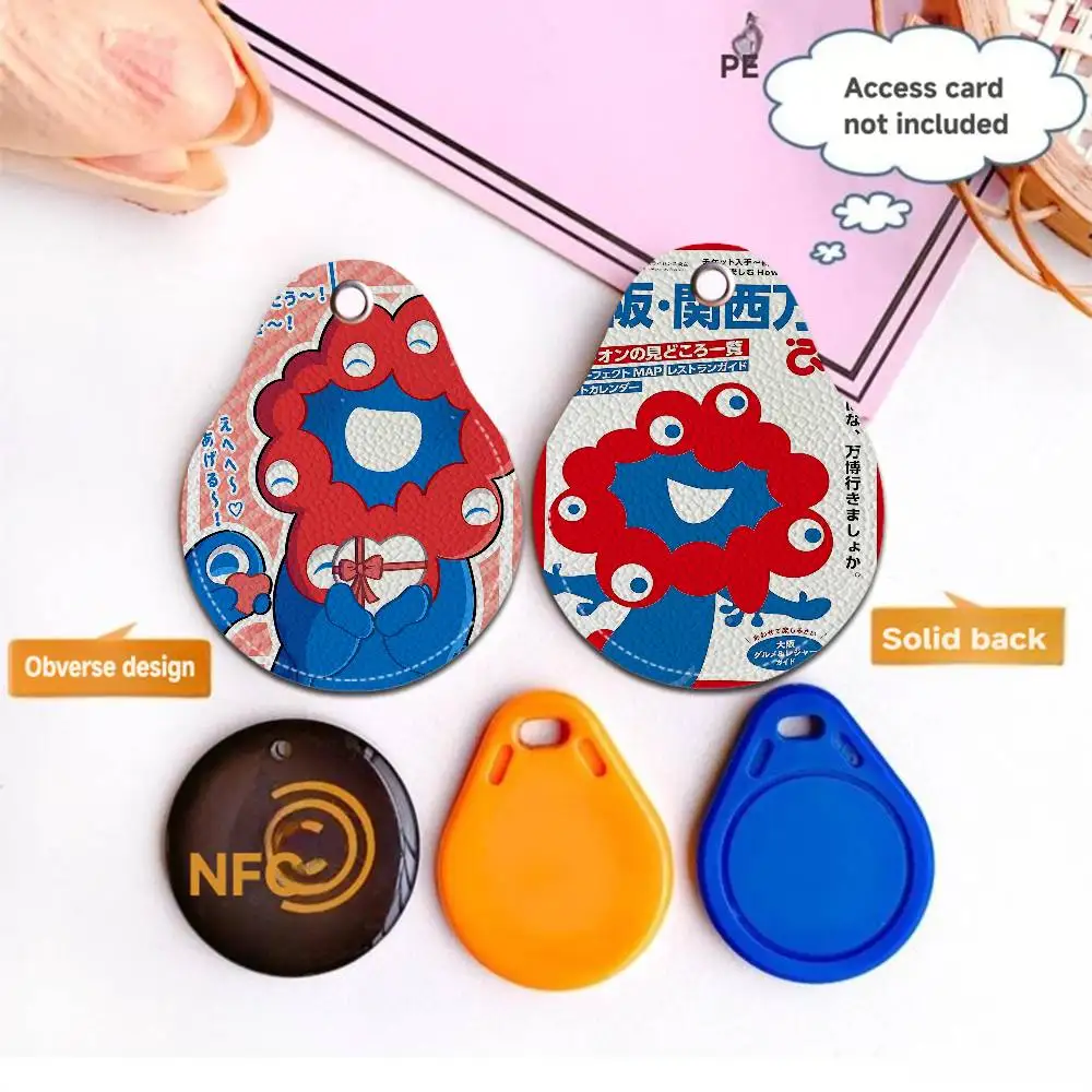 M-Myaku-Myaku Mini Water Drop Shape Community Access Card Holder Elevator Card Sensor Drop Card Protector Keychain