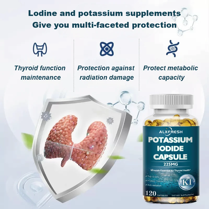 Potassium Iodide Dietary Supplement Enhances Thyroid Function Increases Metabolism and Energy Enhances Resistance to Radiation