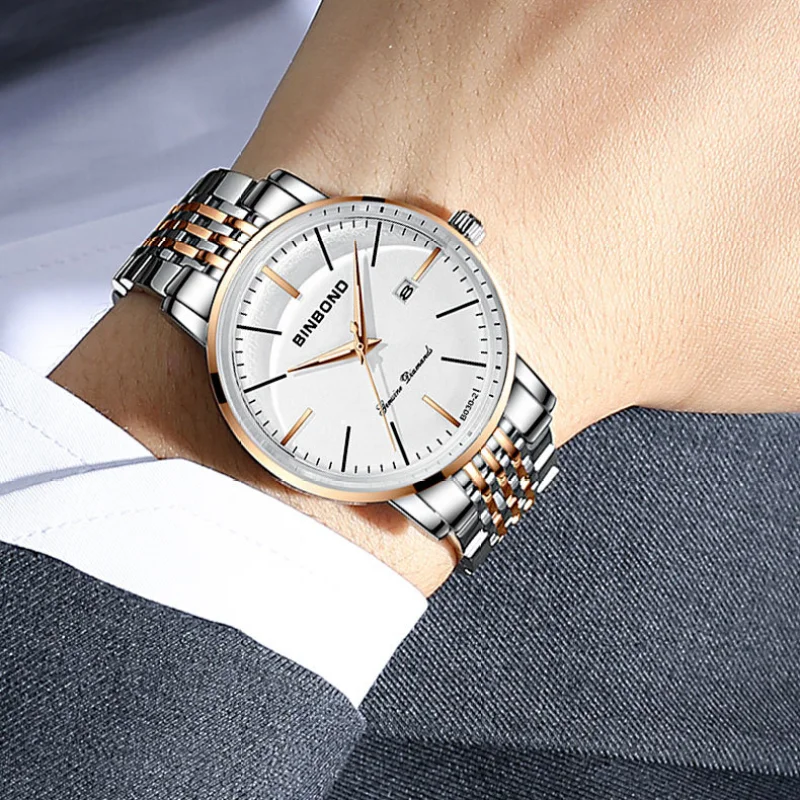 2024 лучший бренд класса люкс мужские наручные часы водонепроницаемые светящиеся мужские часы с датой из нержавеющей стали кварцевые мужские часы мужские Reloj