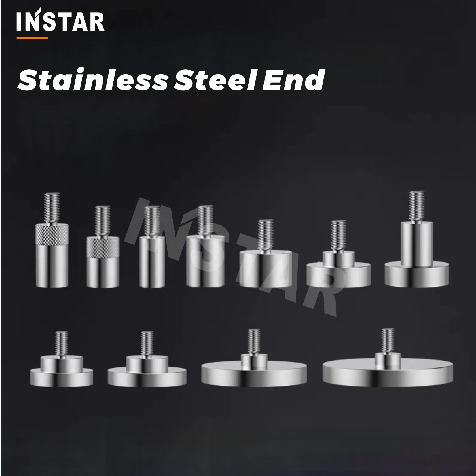 INSTAR Flat End Probe for Dial Indicator Ceramic Tips, Rubber Tips, Copper Tips M2.5 D5