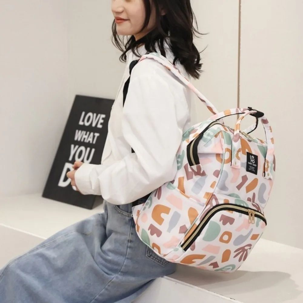 

Fashion Print Mummy Bag Multi-function Large Capacity Baby Diaper Organizer Diaper Bag Handbag Nappy Backpack Baby