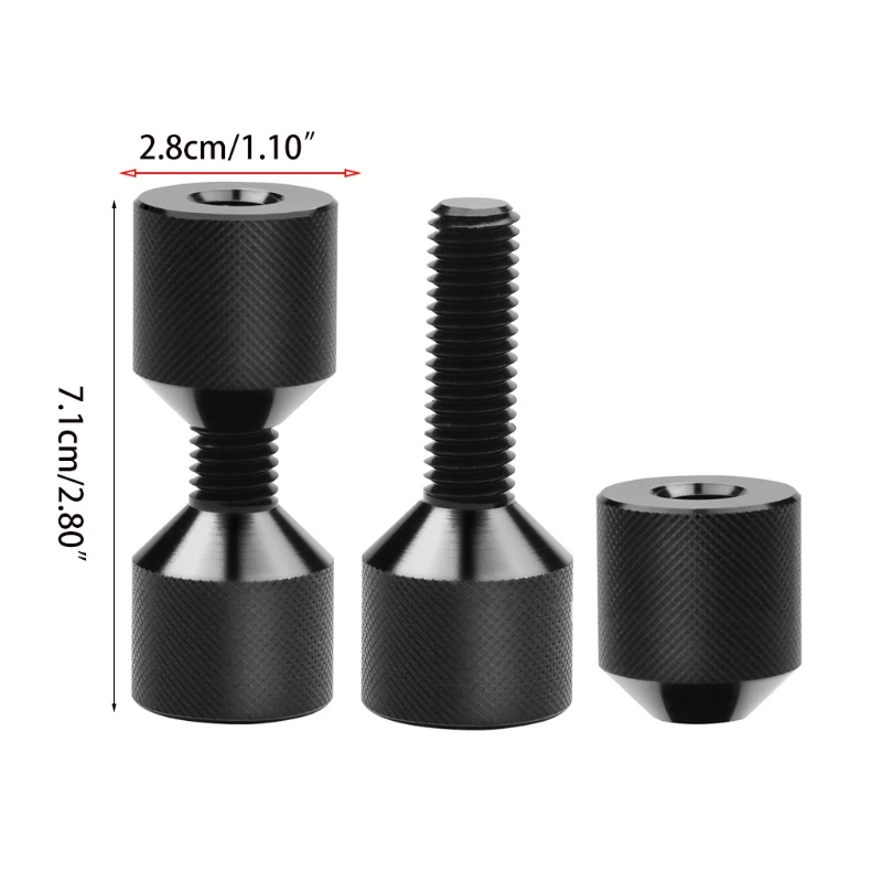 Set di perni a due fori da 1-1/8" Pin di allineamento della flangia a 2 fori Finitura in ossido nero anodizzato Drop Shipping