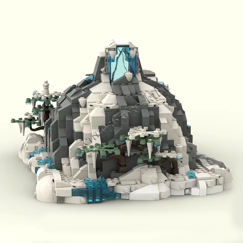 1279 قطعة نموذج قلعة الكهف الجليدي مع عناصر الخيال وحدات اللبنات الاطفال الجمعية عرض اللعب مهرجان مفاجأة هدية #4