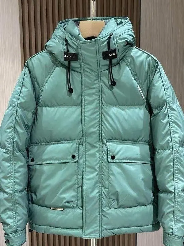 

Thiened down Jaet ort Casual Sle Faionable Warm Winter Coat Sliding Material No-Wa Cotton Men's Ci Leisure Wear