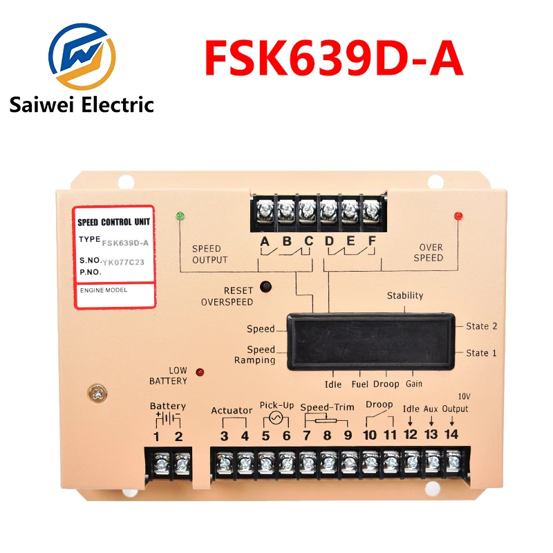 

Authentic FSK639D-A speed controller suitable for FSK628 diesel generator control unit electronic DC engine motor accessories