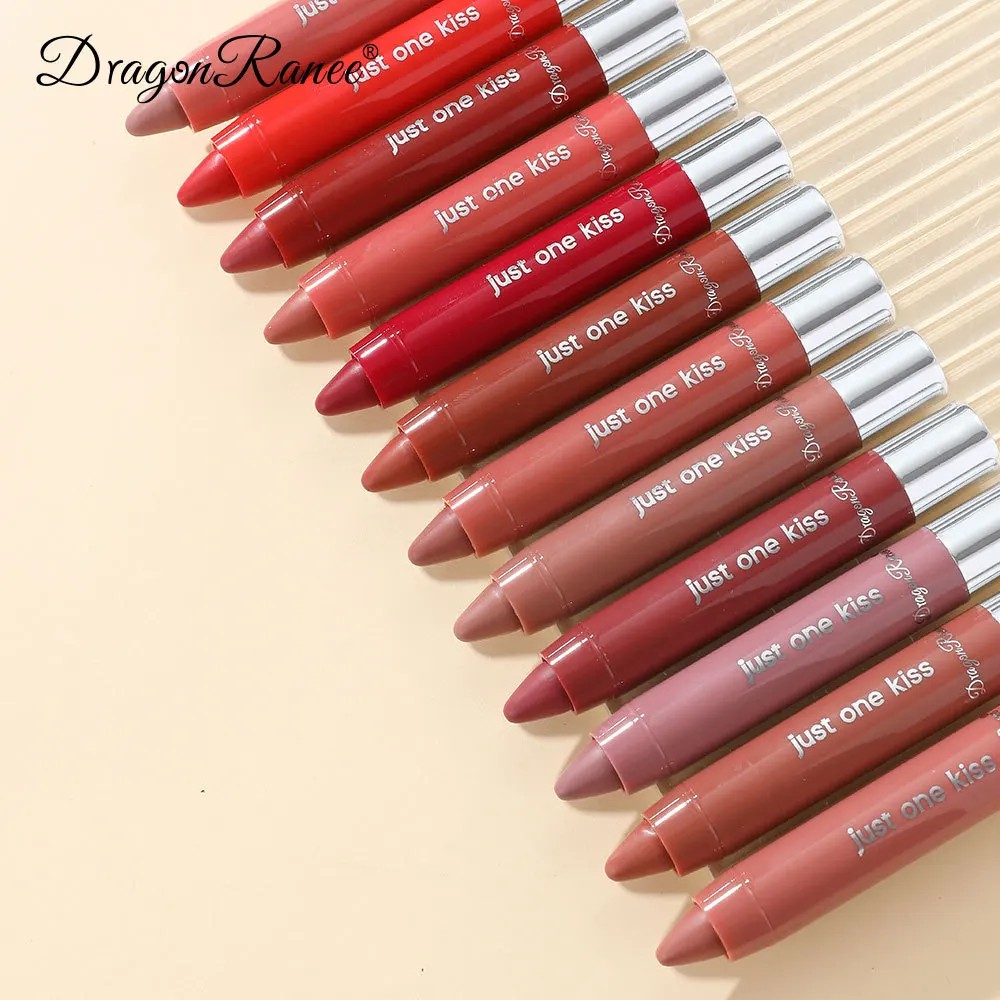 Dragon Ranee 2 teile/satz Feuchtigkeitsspendende Kreide Lippenstift Bleistift Lang Anhaltende Feuchtigkeitsspendende Lip Liner Feste Frucht Lip Nektar
