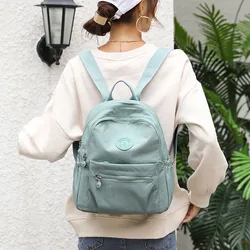 Women Backpack Travel Rucksack Girls Lightweight Nylon Small Waterproof Backpacks Shoulder Bag Multi-Pocket Daypacks