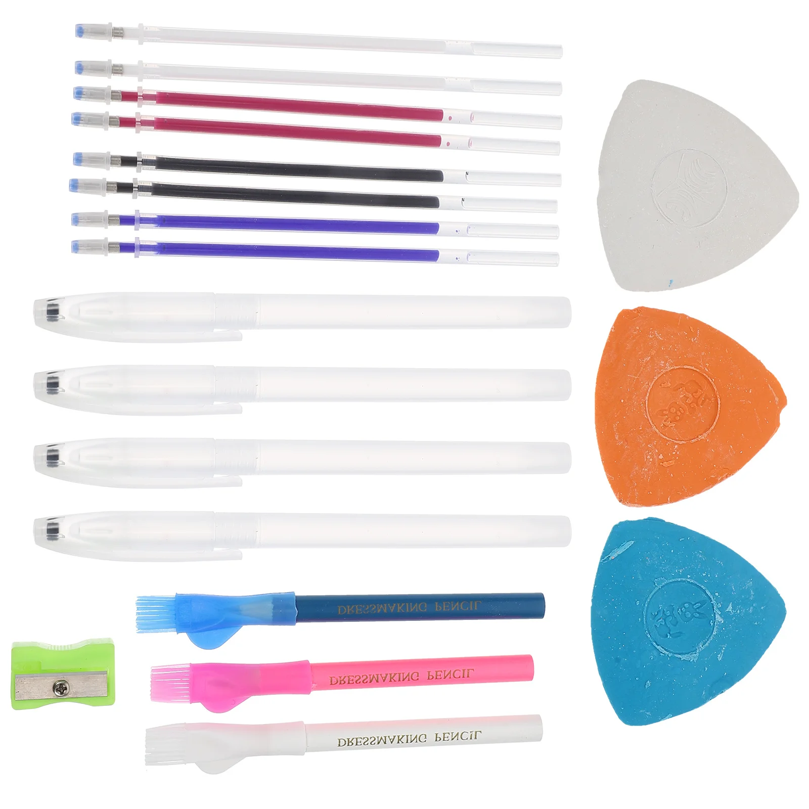 1 مجموعة المهنية الخياطين الطباشير الخياطة اكسسوارات دائم العملي الخياط النسيج الطباشير مبراة المياه القابلة للإزالة