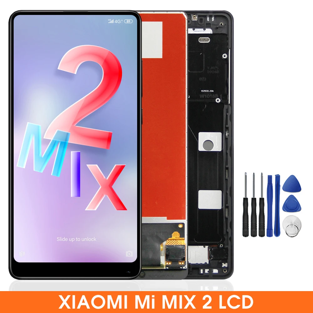 

5.99" Original Mix2 Display Screen With Frame For Xiaomi Mi Mix 2 MDE5 LCD Display Touch Screen Digitizer Assembly Replacement