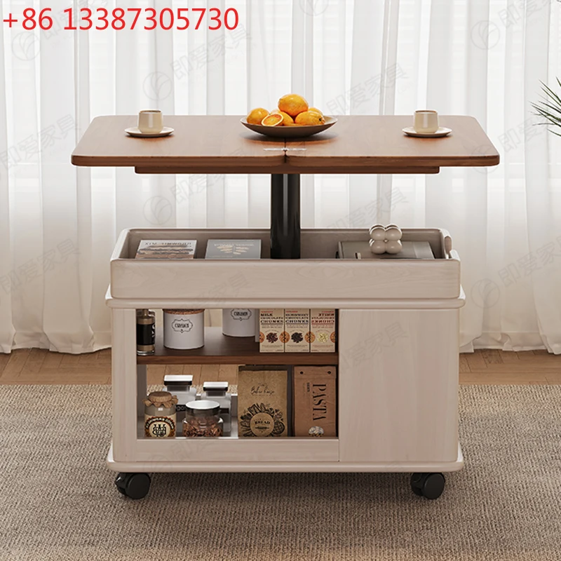 

Дизайнерский стол на колесах, боковой деревянный подъемник, милые портативные журнальные столики, натуральная итальянская крутая мебель для дома Mesa De Centro