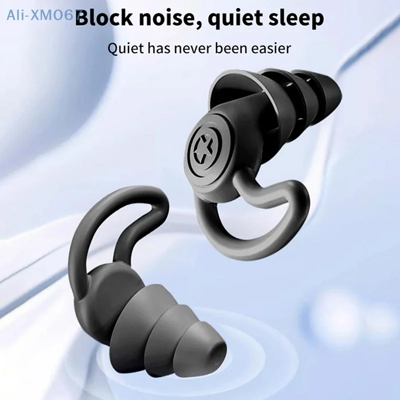 New Silicone Ear Plugs Sound Insulation For Student Soft Anti Noise Sleeping Swim Waterproof Ear Plugs Noise Reduction Earplugs