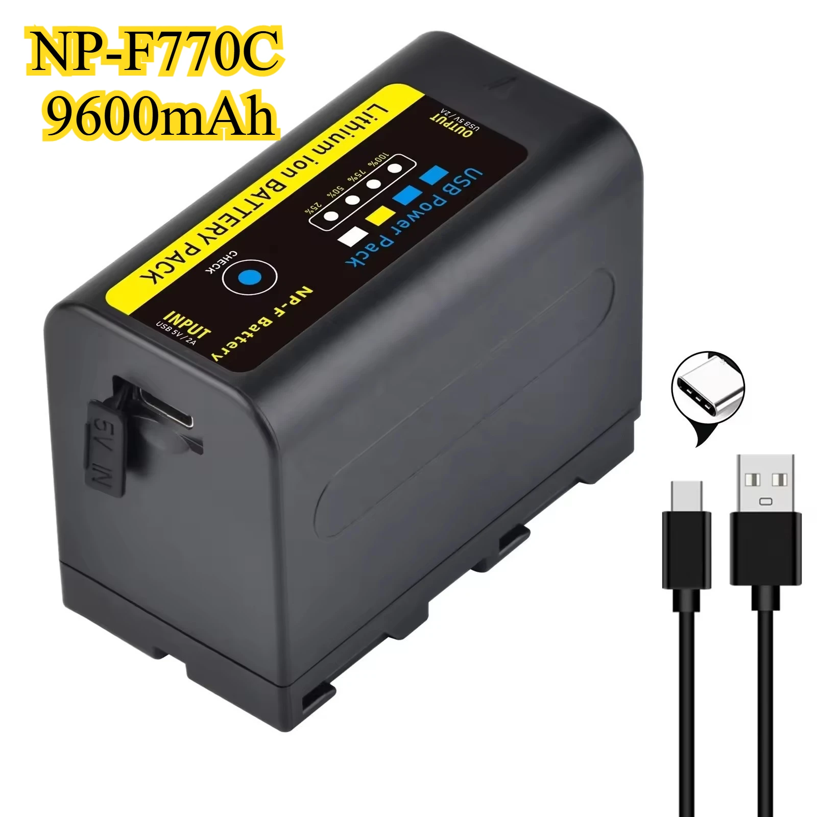 

Аккумулятор NP-F770C емкостью 9600 мАч для Sony Alpha A7 A7R A7S A9 A6000 A6300 A6500, литий-ионный аккумулятор для цифровой камеры