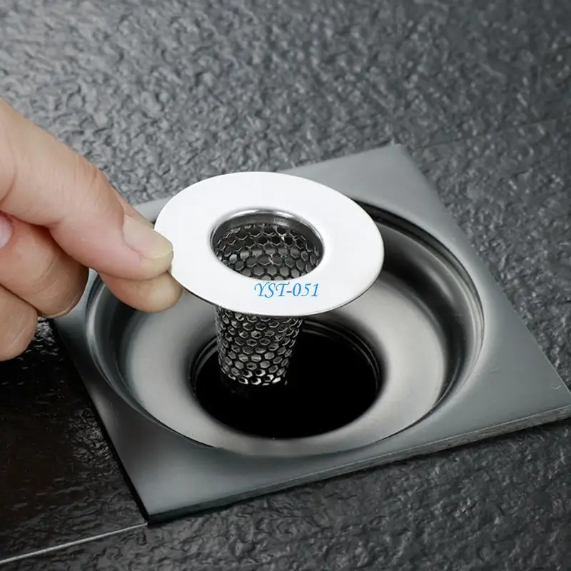 

E15A Convenient Sink Filter Removable Basket Drain Filter Steel Effective Hair Catch