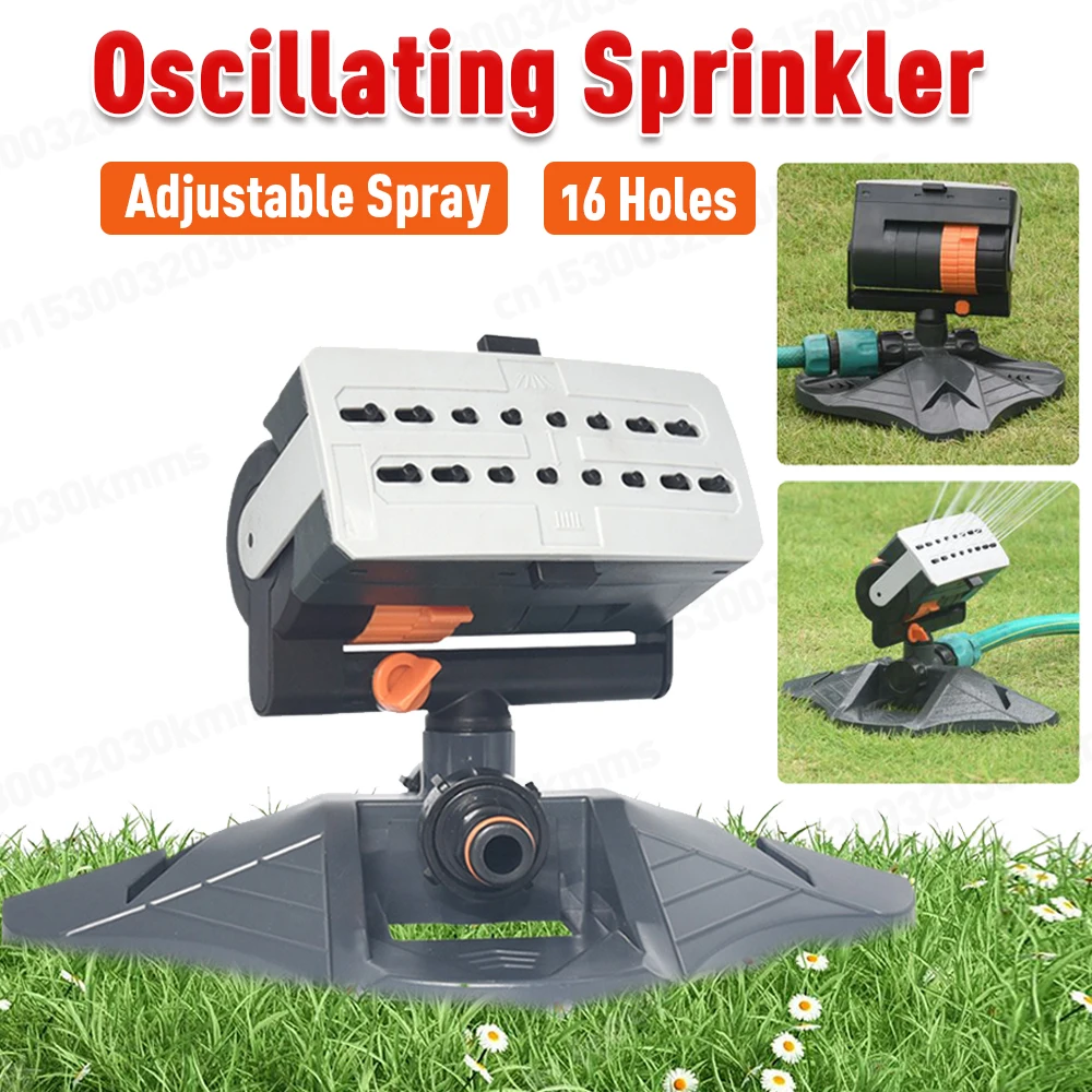 Lawn Sprinkler Garden Sprinkler Automatic 180° Rotation Adjustable Large Area Yard Sprinkler System Swing Sprayer for Home Farm