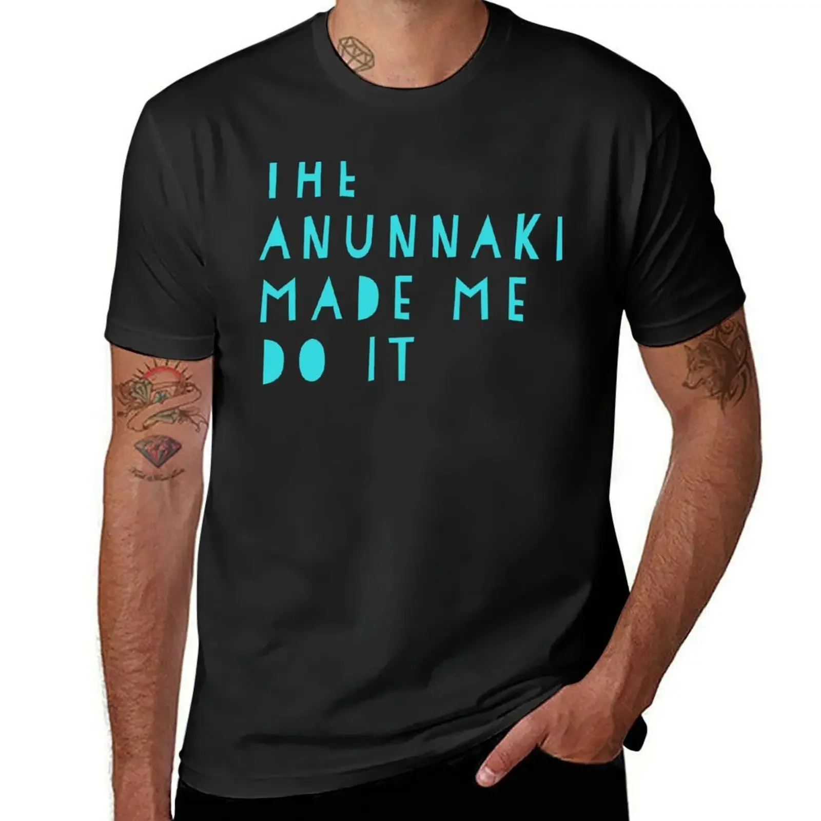 The anunnaki made me do it T-Shirt graphics animal prinfor boys sports fans graphic t shirts shirts graphic tee men