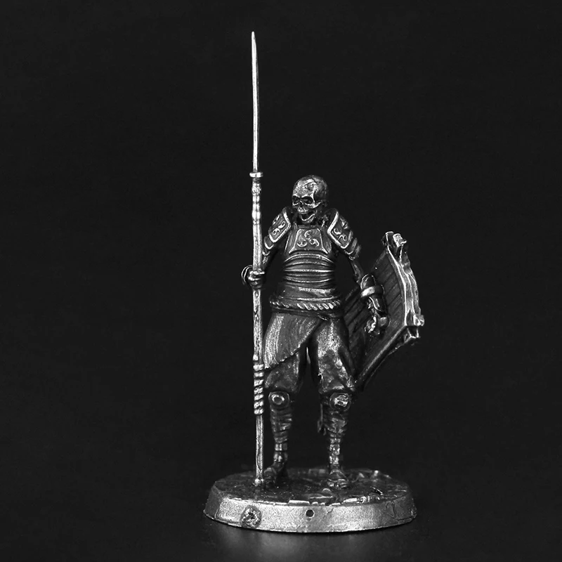 Figurines d'action en métal, squelette ancien, guerrier fantôme, jouets, cadeaux, pièces de jeu de société, modèle de soldat, accessoires d'ornement miniatures