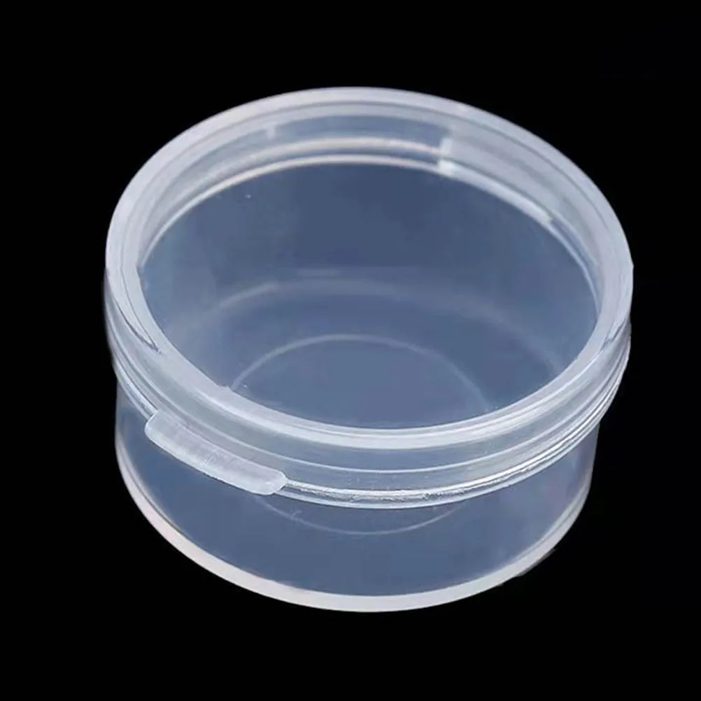 

25pcs Soil Sample Box Storage Boxes Clear Round Plastic Jars with Lids Small Transparent Containers for Soil Moisture