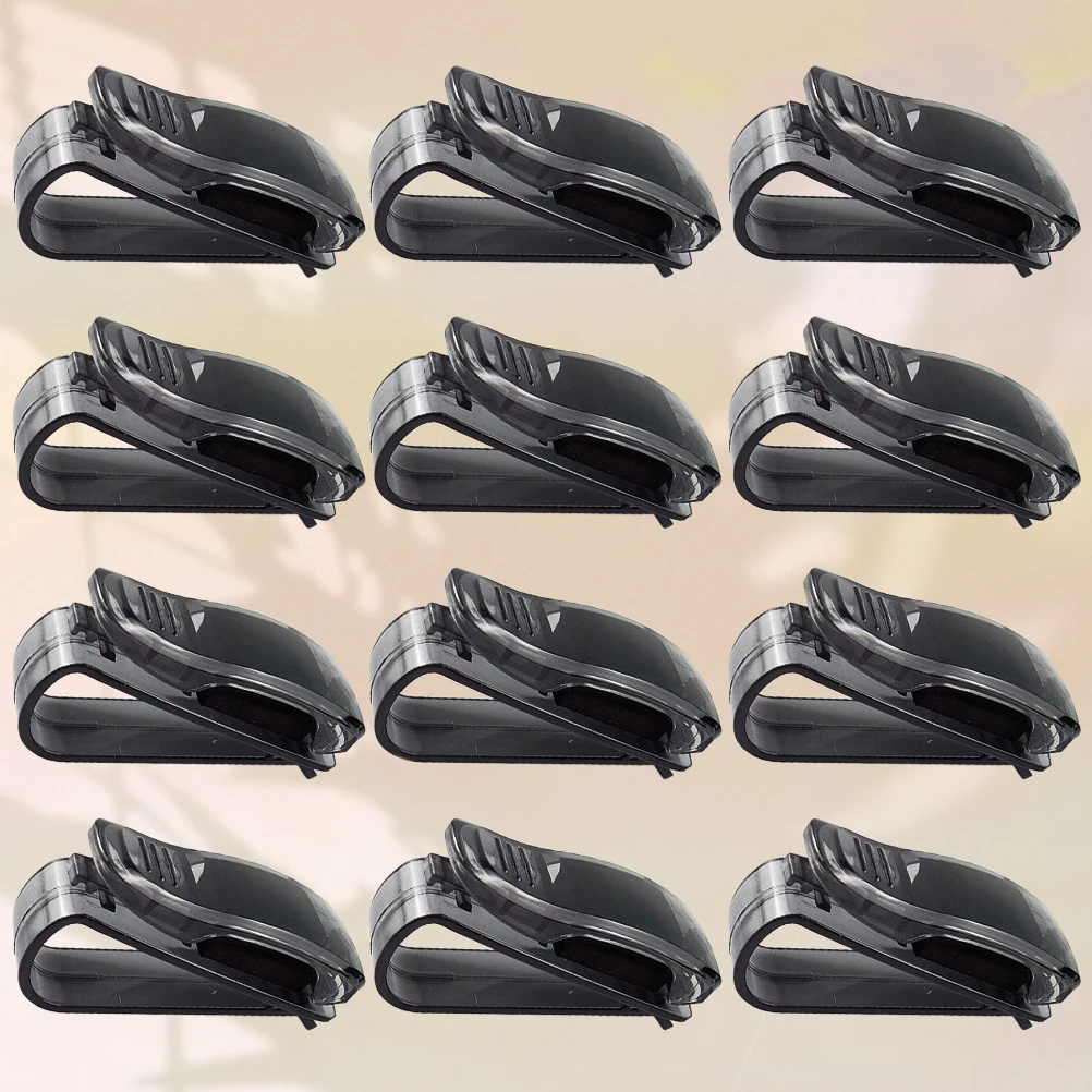 

20pcs Glasses Clips Car Accessories Sunglass Durable ABS Material Easy Fix Multiple Holder for Visor Eyeglass Sunshade Storage