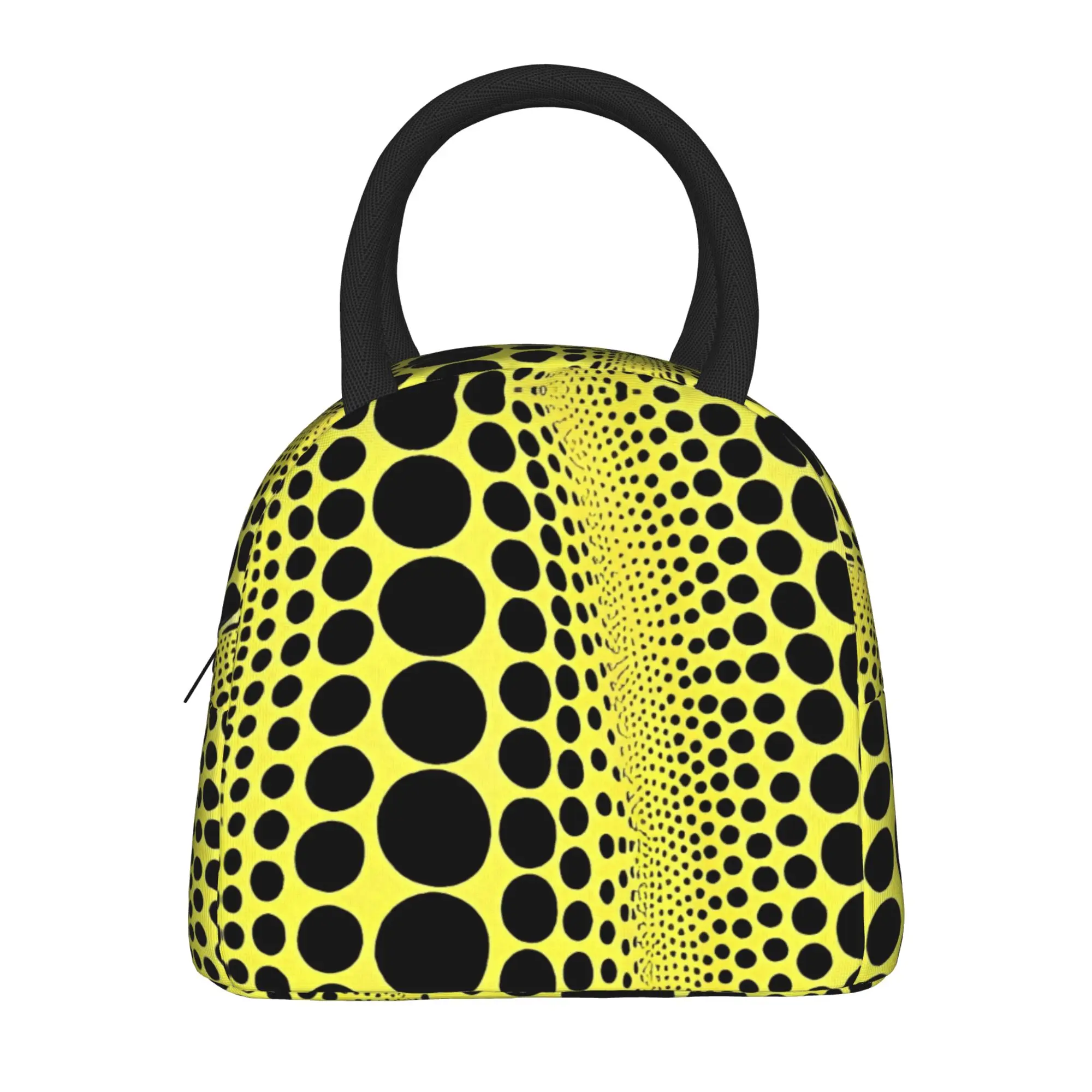 

Custom Yayoi Kusama Pumkin Lunch Bag Leisure Lunch Box Picnic Portable Zipper Tote Food Bags For Women Designer Cooler Bag